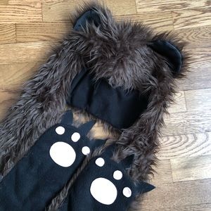 Festival bear spirit hood